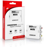 Redlemon Adaptador y Convertidor HDMI a RCA 1080P Digital a Análogo para Audio y Video. Compatible con Consolas de Videojuegos PS4 Xbox DVD Blue Ray TV Box PC y Sistemas de Televisión de Paga