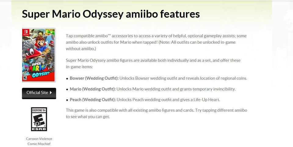 Super Mario Odyssey - Nintendo Switch - Standard Edition