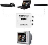 Redlemon Adaptador y Convertidor HDMI a RCA 1080P Digital a Análogo para Audio y Video. Compatible con Consolas de Videojuegos PS4 Xbox DVD Blue Ray TV Box PC y Sistemas de Televisión de Paga