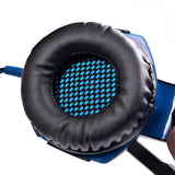 SENHAI G2000 Auriculares Gaming para PS4, PC, Xbox One Controller, Auriculares con micrófono Que Cancela el Ruido sobre el oído, luz LED, Auriculares envolventes Bajos-Negro + Azul