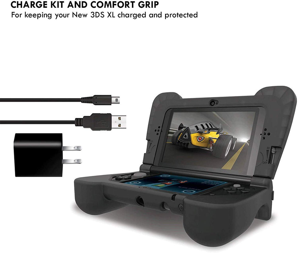 DreamGEAR Power Play Kit: Black for New Nintendo 3DS XL