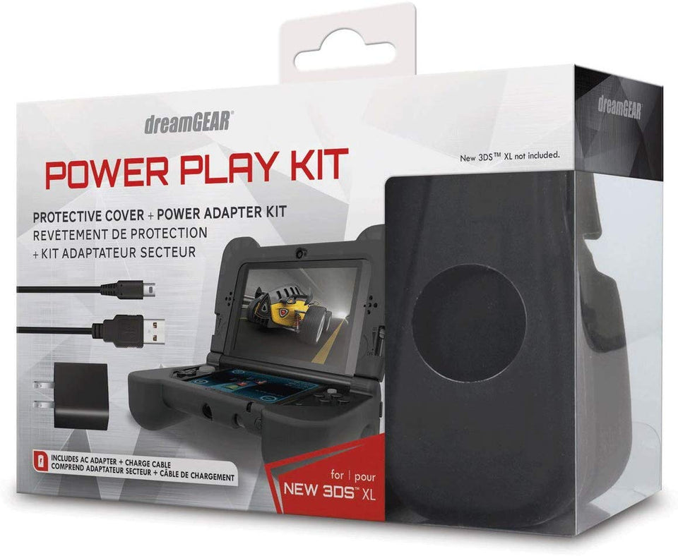 DreamGEAR Power Play Kit: Black for New Nintendo 3DS XL