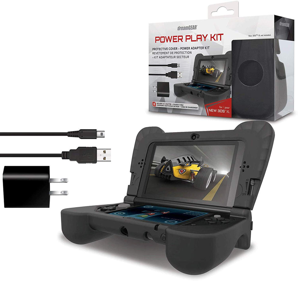 DreamGEAR Power Play Kit: Black for New Nintendo 3DS XL
